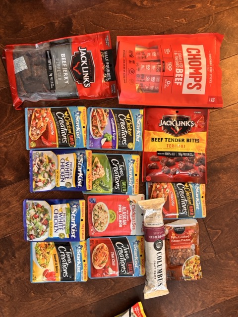 Backpacking protein options from a grocery store